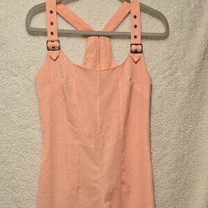 Peach Racer Back  Romper Jumpsuit Size S